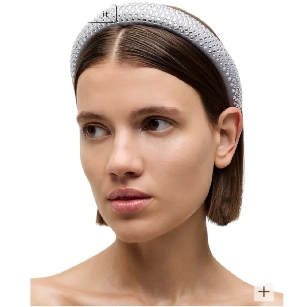 NEW J. Crew Silver Rhinestone Studded Headband